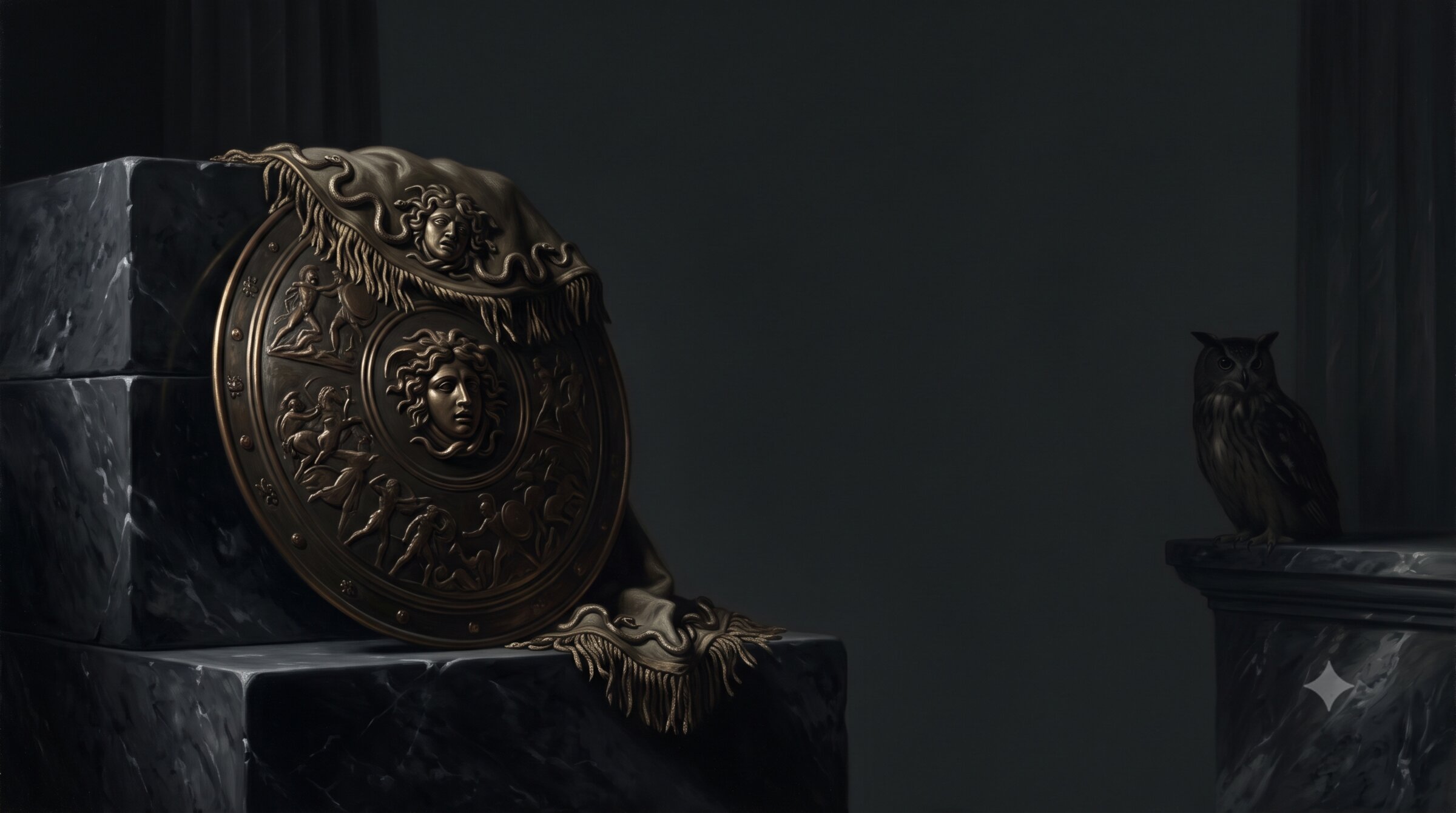 The Aegis of Athena — classical painting